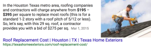 Roof Replacement Cost by Texas Home Exteriors