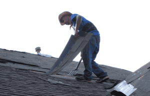 roofing crew removing old roof 